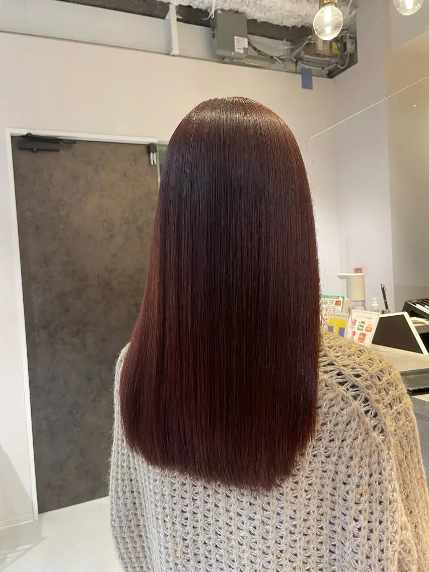 セミロング カラー ヘアアレンジ 寺西 恵🪡🤍のヘアスタイル