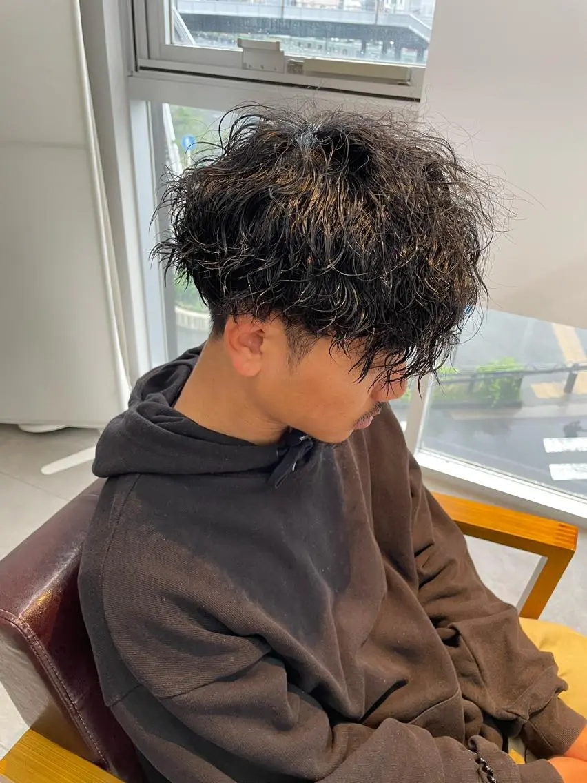 ショート パーマ メンズ 辻堂メンズ特化 YU-YAのヘアスタイル