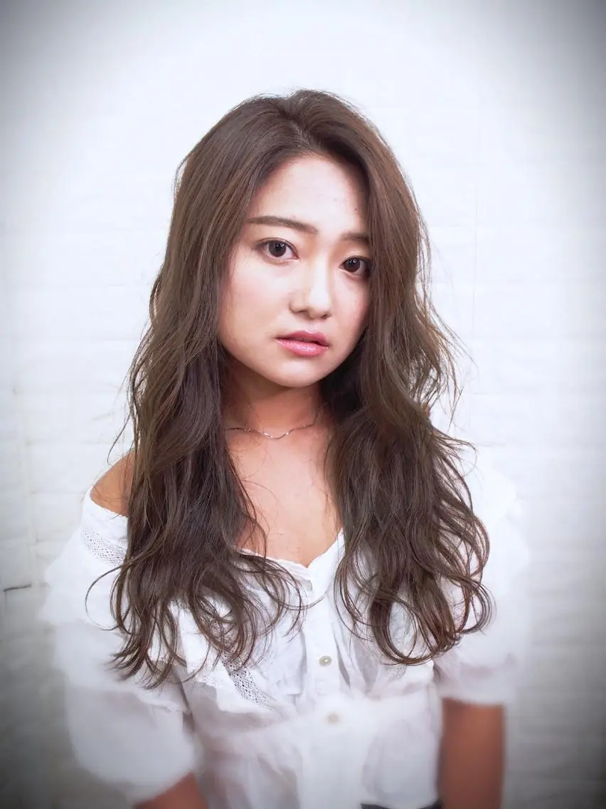 ロング カラー 髪質改善縮毛矯正 美容師✂️山崎竜二のヘアスタイル