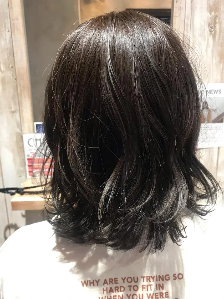 ミディアム カット ヘアカラー トリートメント ヘアセット channel 大澤俊文のヘアスタイル