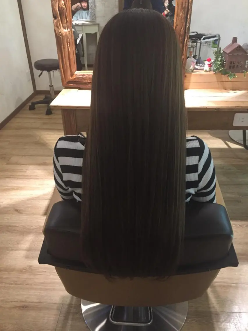 ロング カラー ブリーチ 透明感カラー グレージュ カーキグレージュ カット ヘアカラー トリートメント 田村和範/似合わせ カラー/髪質改善のヘアスタイル
