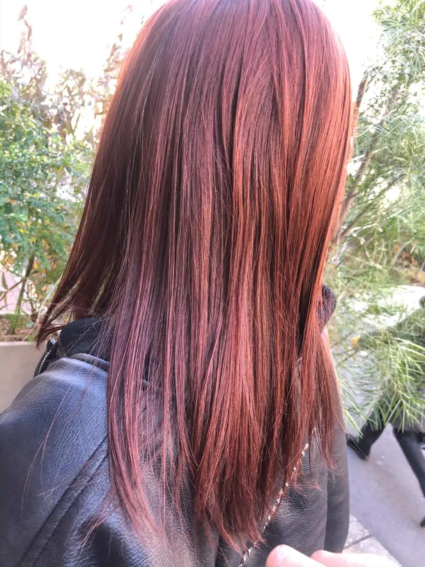 セミロング カラー レッドカラー カット ヘアカラー トリートメント ヘアセット センスをお届けします 大谷将生infpのヘアスタイル