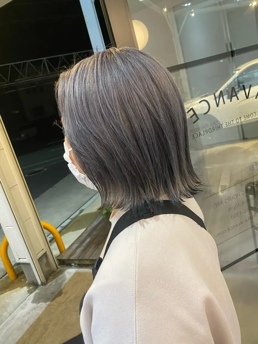 ミディアム カラー 鍵谷 公宏のヘアスタイル