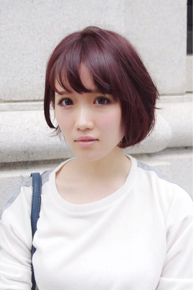 ショート カラー ピンクカラー 松田 光雄のヘアスタイル