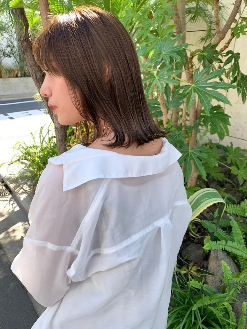 ミディアム 似合わせカット 迫留由弥のヘアスタイル