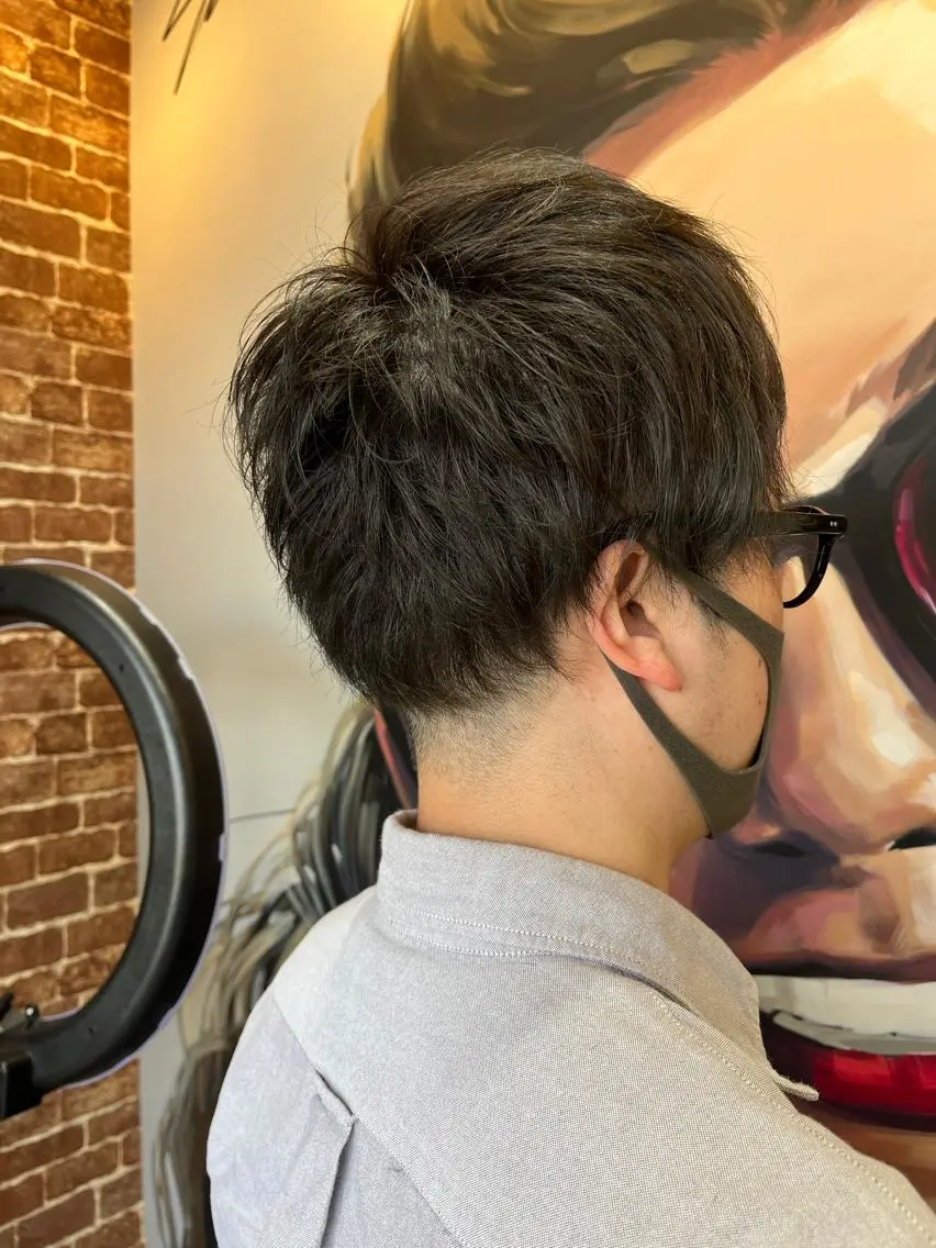 ショート カラー パーマ ヘアアレンジ メンズ キッズ ネイル マツエク・マツパ アイブロウ マッシュ メンズアイブロウ メンズネイル 久木原 ゆりのヘアスタイル