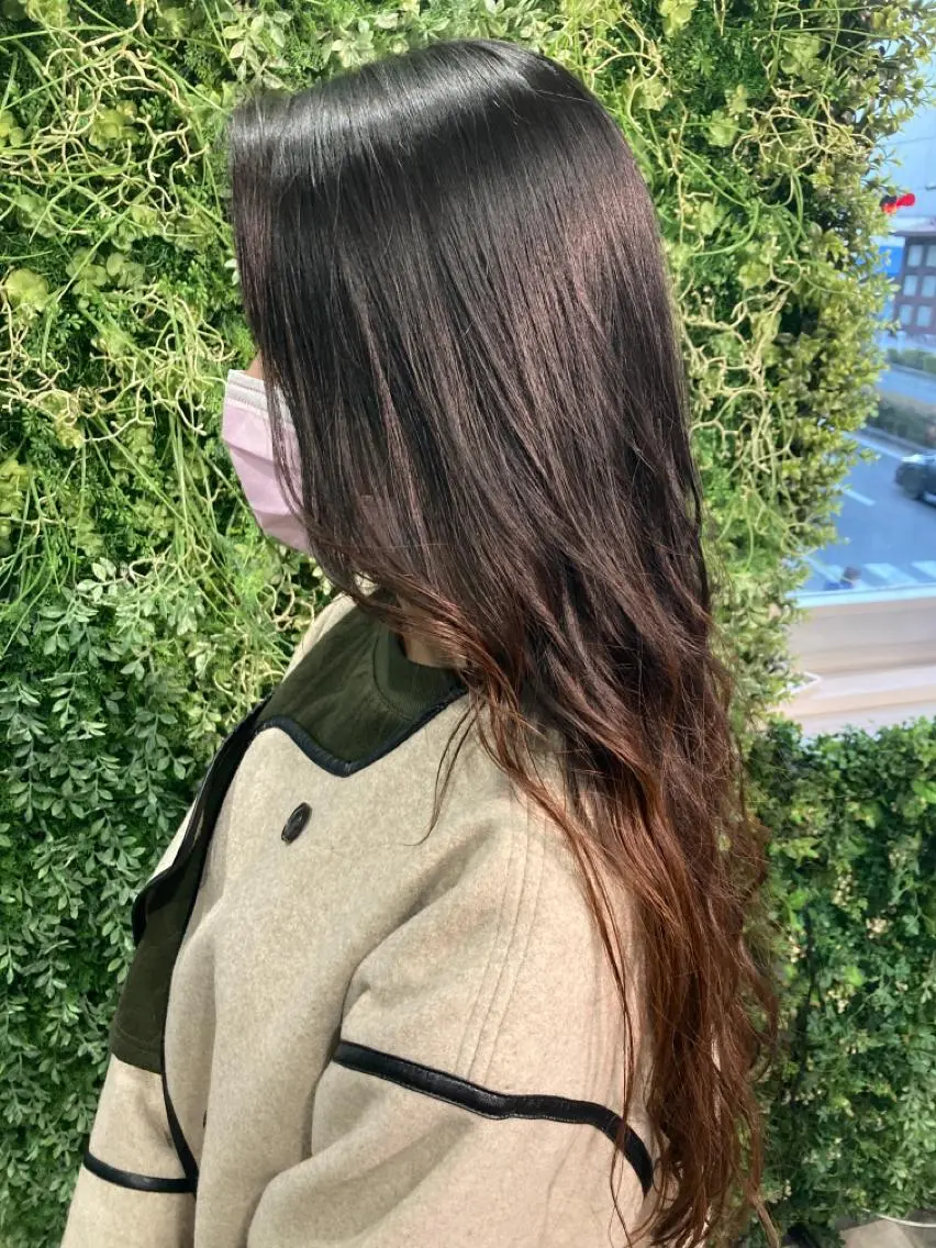 ロング カラー パーマ トリートメント 松澤 勇輝のヘアスタイル