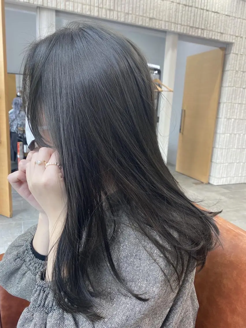 ロング カット ヘアカラー 韓国美容室出身 🌹Sana/梅田のヘアスタイル