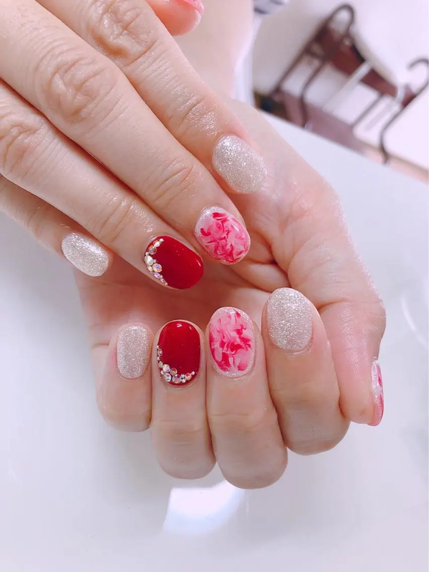 ネイル フットネイル グリーン オフィスネイル ワンカラーネイル Lily Roseスタッフ一同のマツエク・マツパデザイン