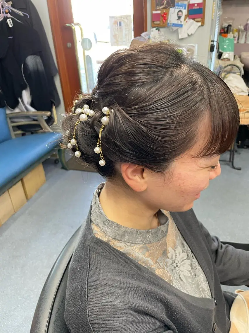 ロング ヘアアレンジ 美容室 るーじゅ/しいの木台のマツエク・マツパデザイン