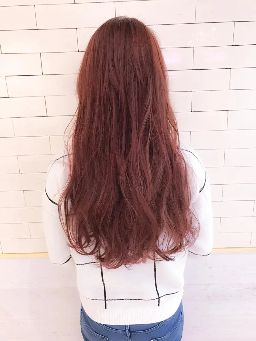 ロング カラー ピンクカラー レッドカラー 🧡ショートの達人 🧡SHOのヘアスタイル