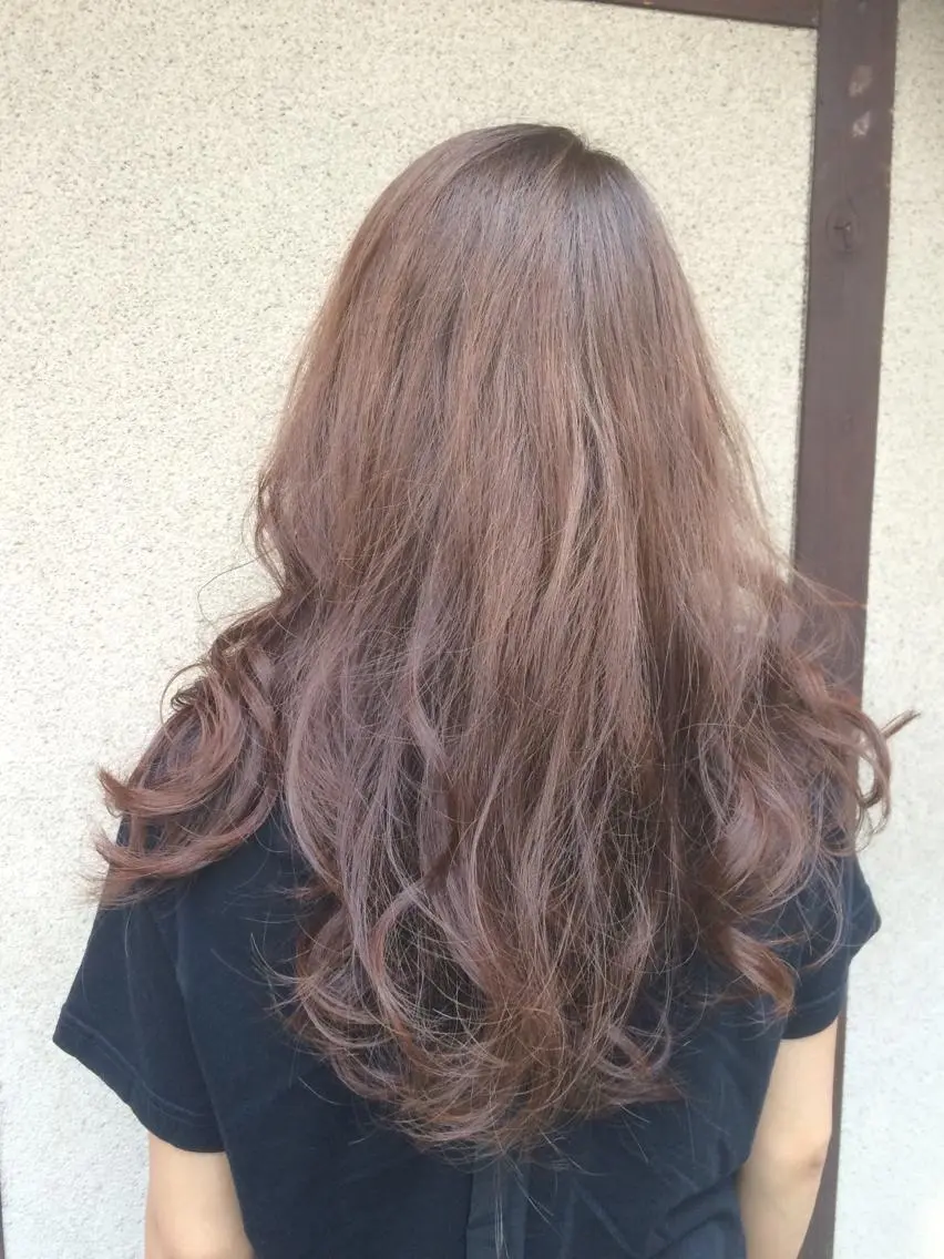 セミロング カラー ベージュカラー ラベンダーカラー ラベンダーベージュ vato バトのヘアスタイル