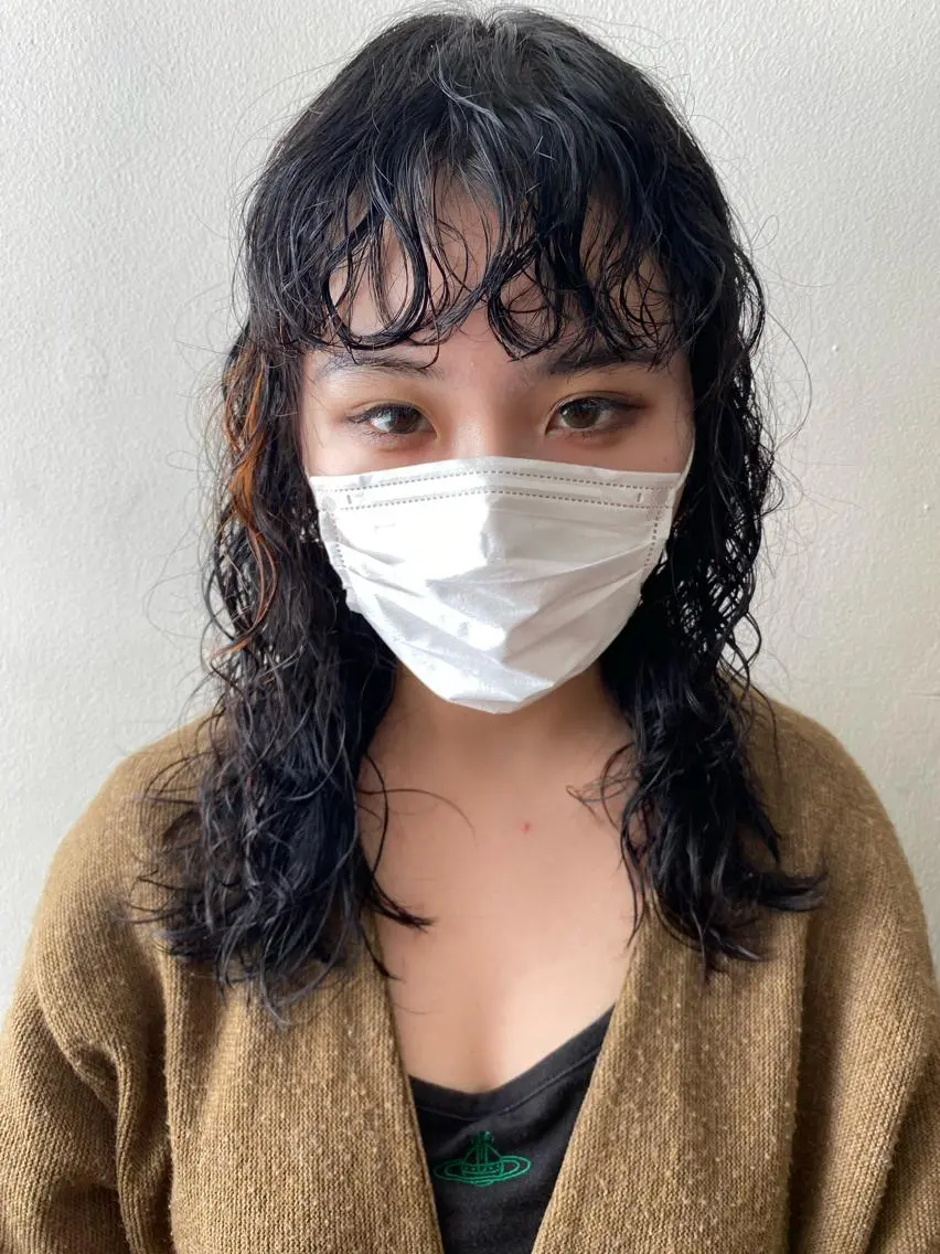 セミロング パーマ セミロングパーマ フレンチボブパーマ Yuukiのヘアスタイル