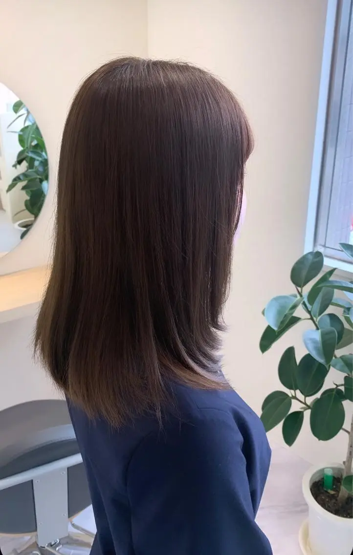 ミディアム 縮毛矯正 トリートメント 丹野 圭太のヘアスタイル