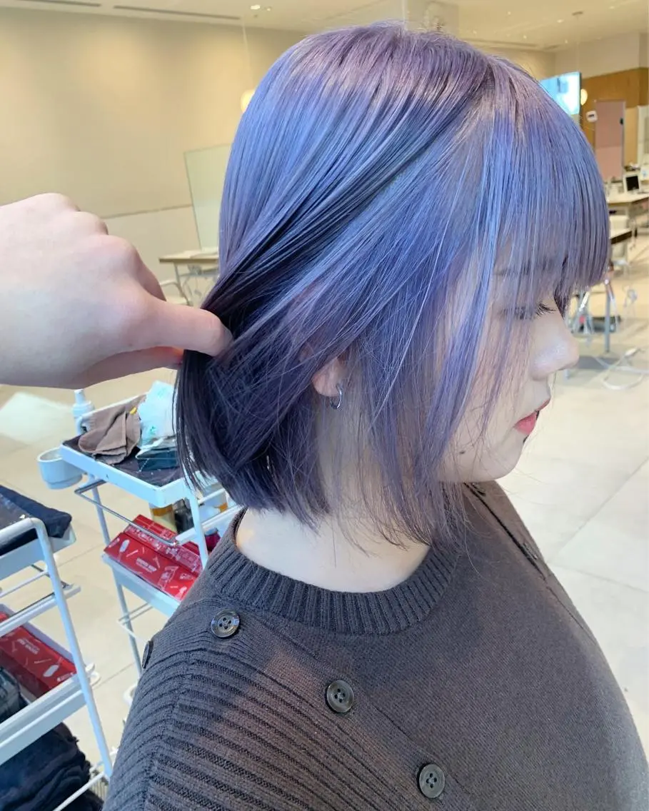 ショート カラー ブリーチ ヘアカラー トリートメント ヘアセット レイヤー専門家 ダブルカラー修のヘアスタイル
