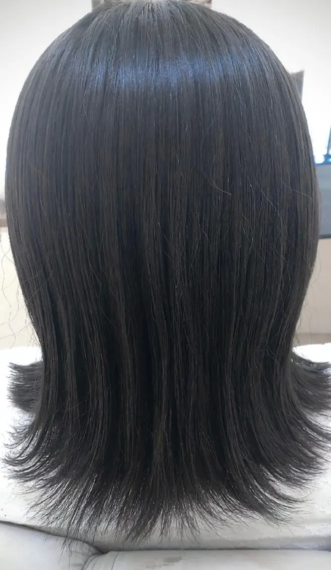 ミディアム ヘアカラー ヘアセット 戸高 裕也のヘアスタイル