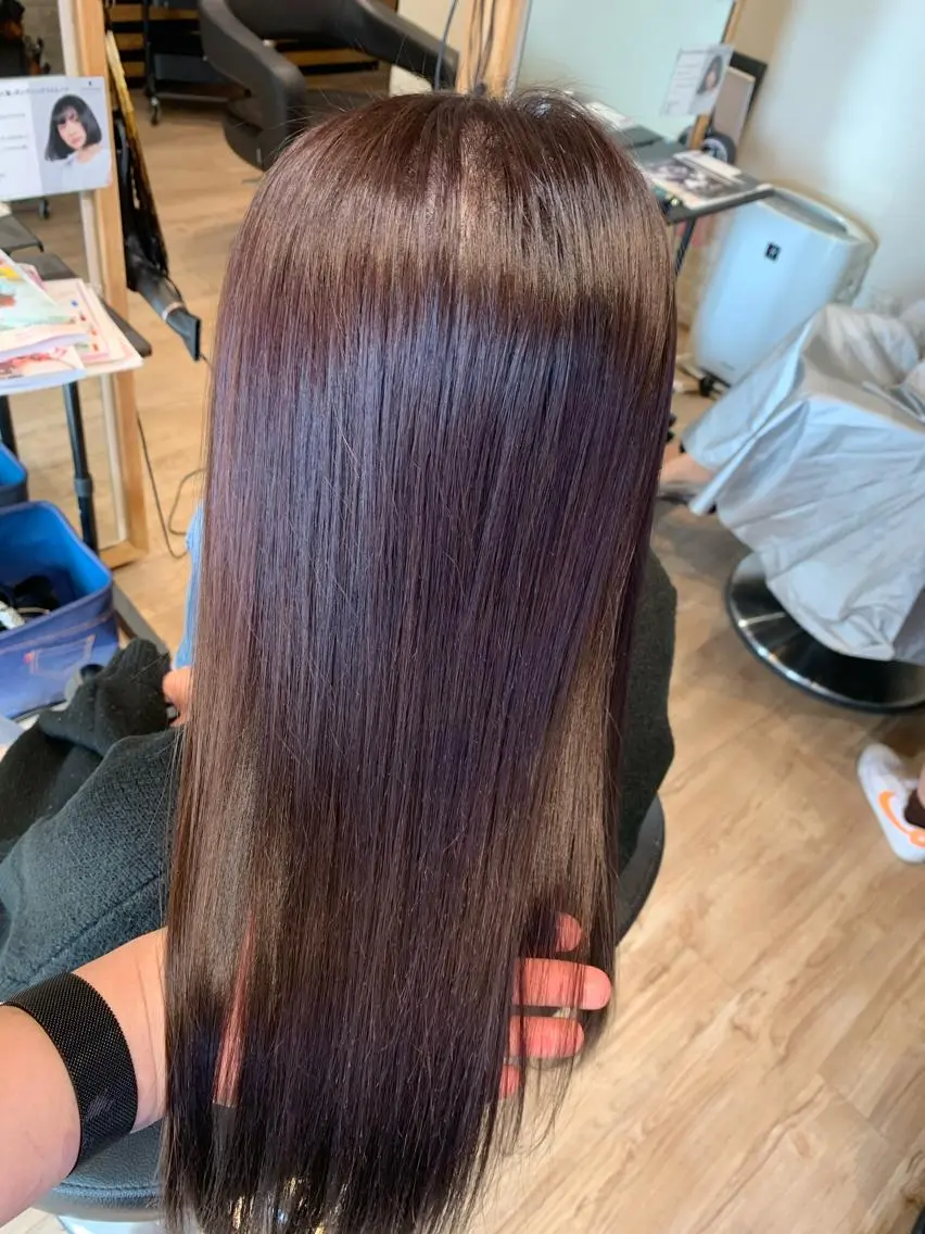 ロング カラー ラベンダーカラー ヘアカラー 大久保 隆蔵のヘアスタイル