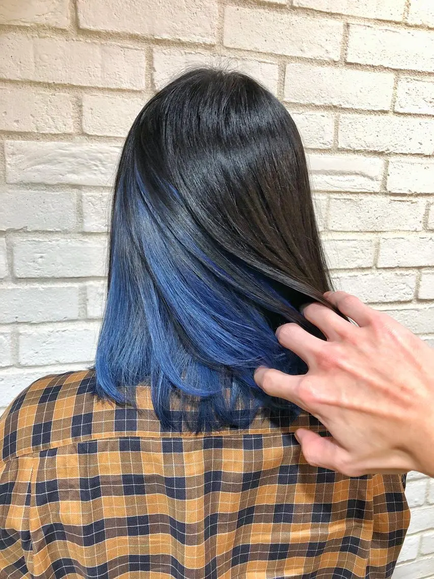 ミディアム カラー パーマ ヘアアレンジ メンズ キッズ ネイル マツエク・マツパ メンズブリーチ メンズインナーカラー ブリーチ ブルーカラー インナーカラー 新宿/髪質改善/ 美髪矯正✨浅江通友のヘアスタイル
