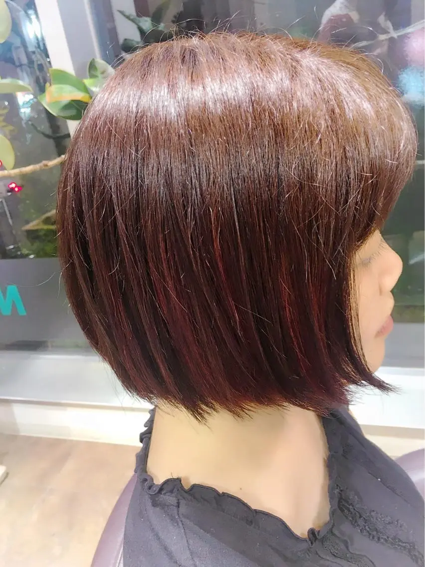 カラー デザインカラー 星 沙織のヘアスタイル