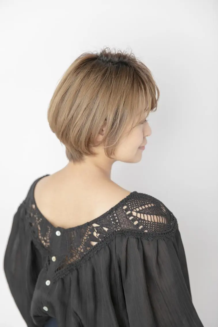 ショート カラー カット ヘアカラー トリートメント 似合わせカット 銀座/アライ カズヤのヘアスタイル