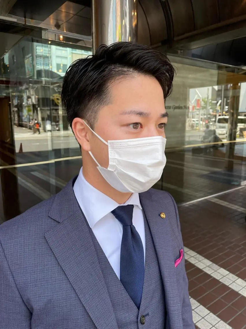 メンズ ビジネス 刈り上げ 富田 菜月のヘアスタイル