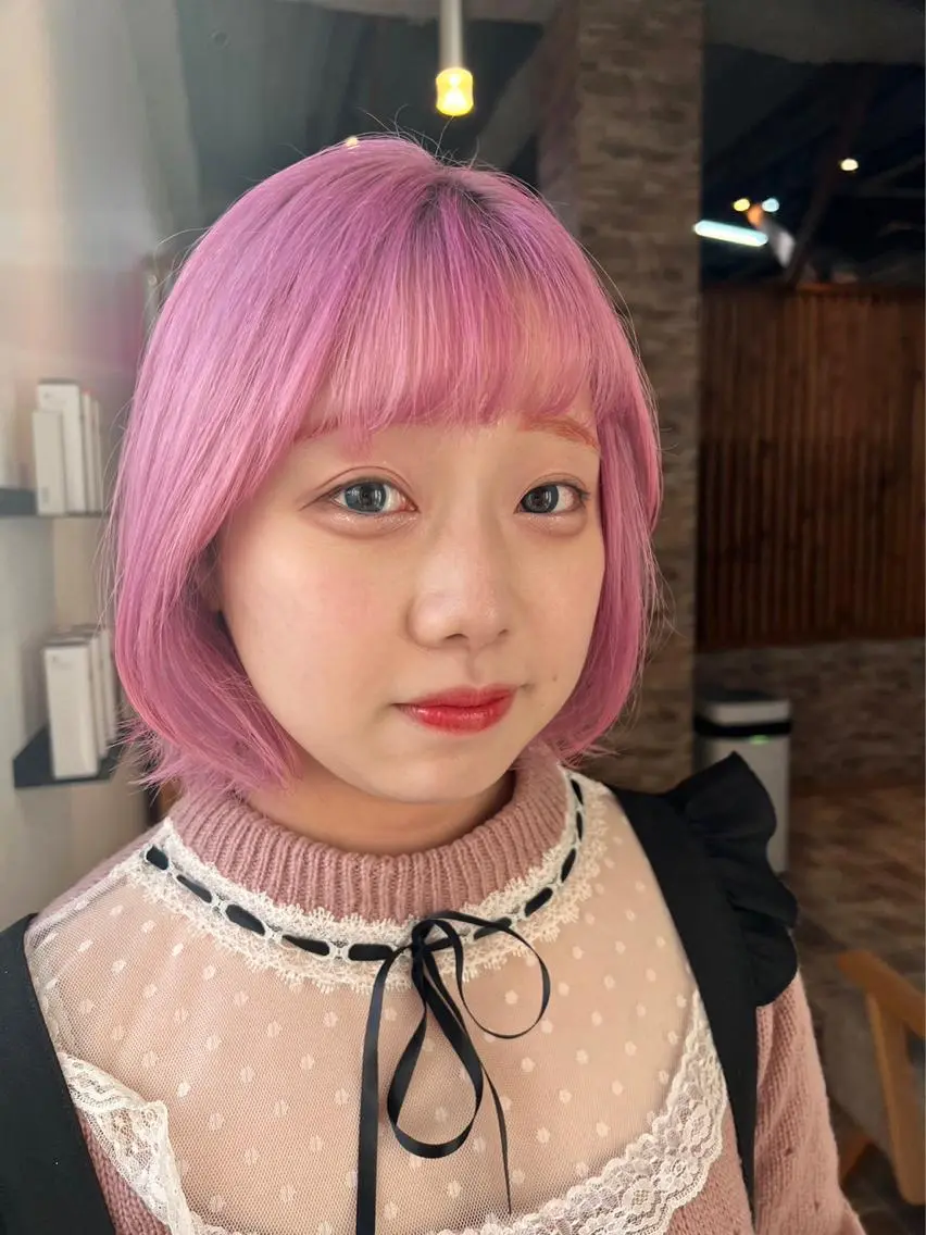 ショート カラー カット ヘアカラー ヘアカラー&縮毛矯正 STAR☆RIVERのヘアスタイル