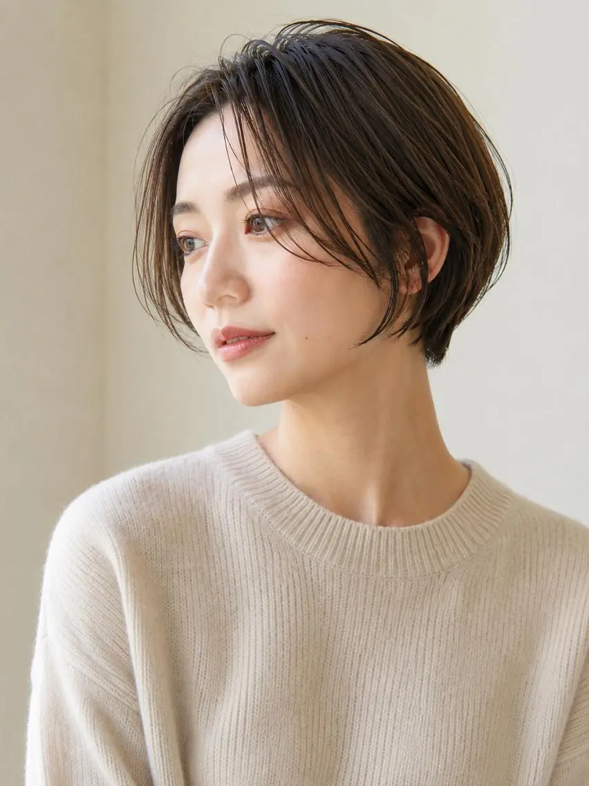 ショート 丸みショート ショートヘア 大人ショート/ 似合わせ/中野のヘアスタイル