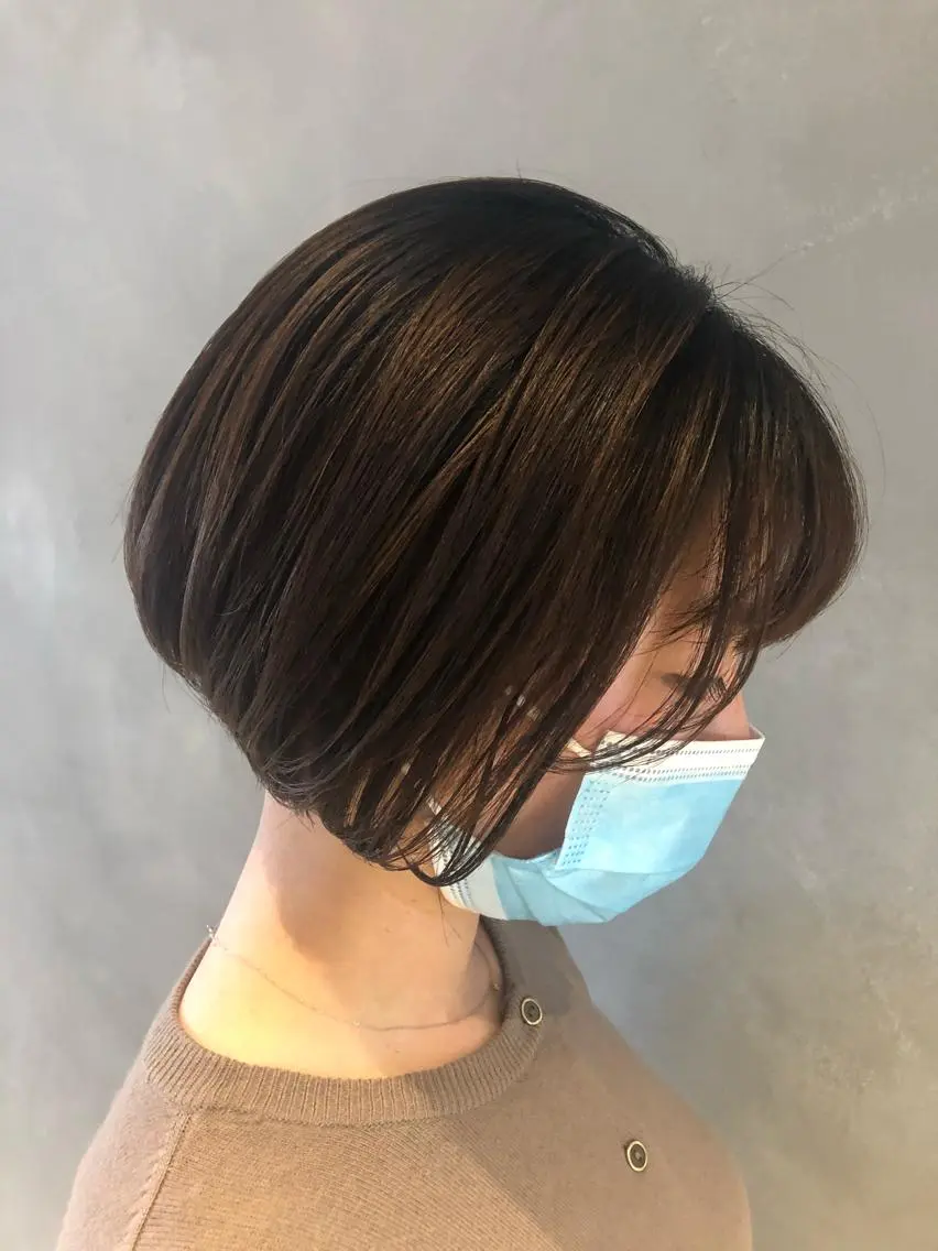 ショート ショートボブ ボブ ショートヘア カット トリートメント 長谷川 沙紀のヘアスタイル