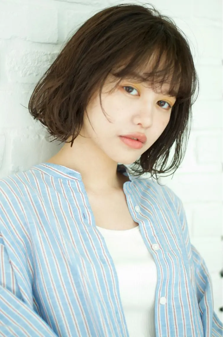 ミディアム パーマ 五十嵐ゆり 美髪カラー 武蔵小杉のヘアスタイル