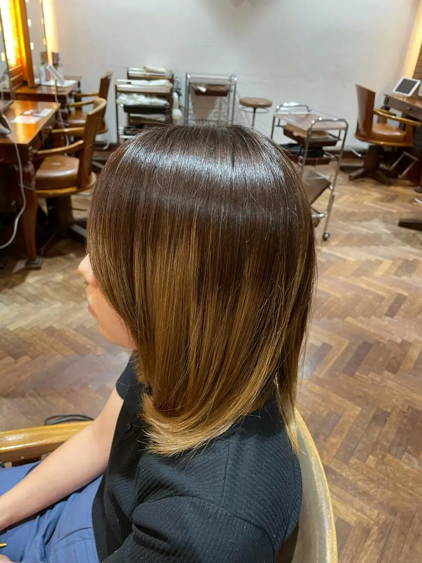 ミディアム stylist YUTOのヘアスタイル