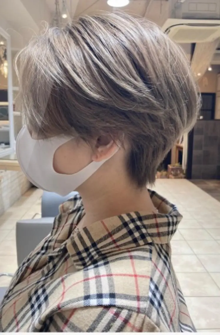 ショート ショートボブ ボブ ショートヘア 佐藤 睦月のヘアスタイル