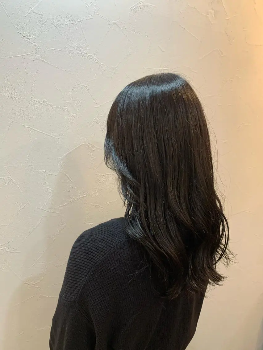 セミロング カラー バイオレットカラー ☺︎Ayaka ☺︎のヘアスタイル