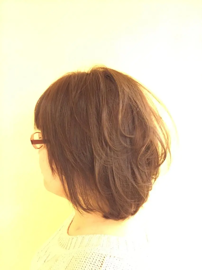 ミディアム カラー パーマスタジオ グレイス はやとのヘアスタイル