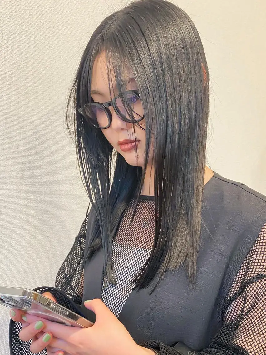 セミロング カラー ダメージレスサロン✨ kayo🌱のヘアスタイル