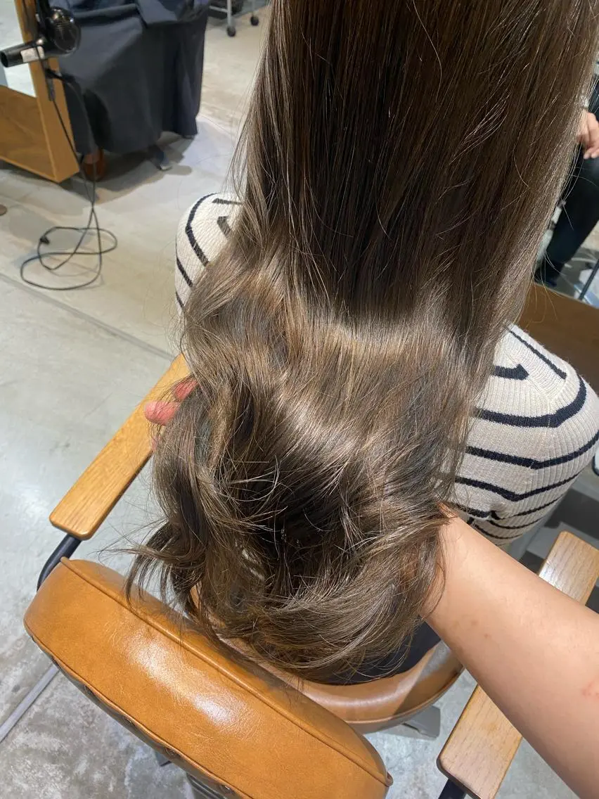 ロング カラー 似合わせレイヤー 阿波座/ふじむらのヘアスタイル