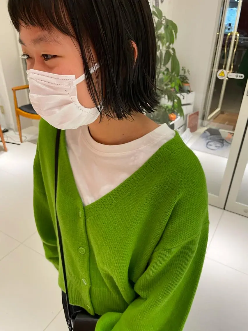 ミディアム ショートボブ ボブ 外ハネヘア 鶴岡で縮毛矯正なら お任せ！ハヤシナオミのヘアスタイル