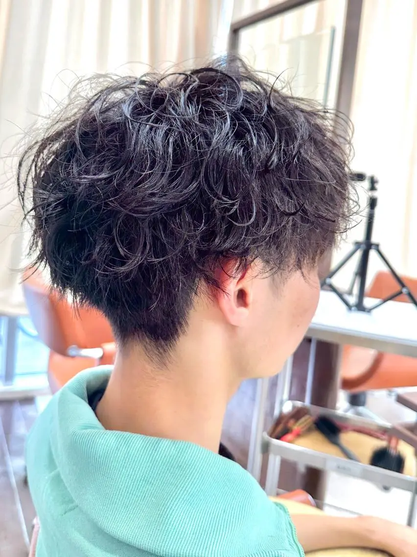 ショート パーマ メンズ 成田で1番お悩み解決 の髪へ導くみつきのヘアスタイル