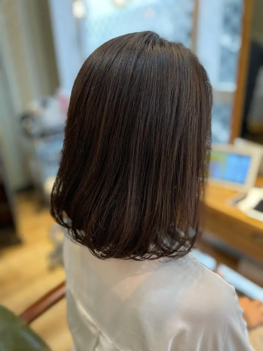 ミディアム カット トリートメント 佐藤 美幸のヘアスタイル