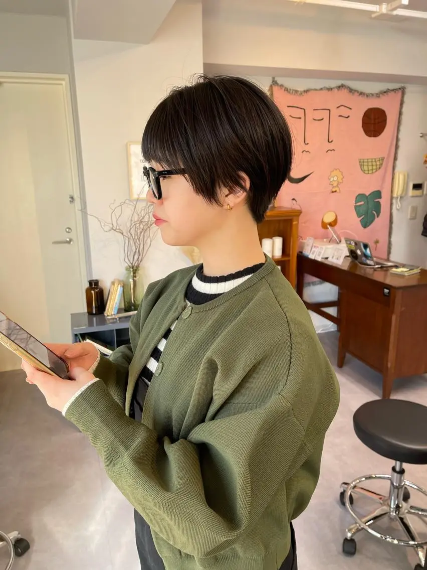 ショート カラー ショートヘア カット ヘアカラー トリートメント 丁寧なカウンセリング 🌿KENTA🌿のヘアスタイル