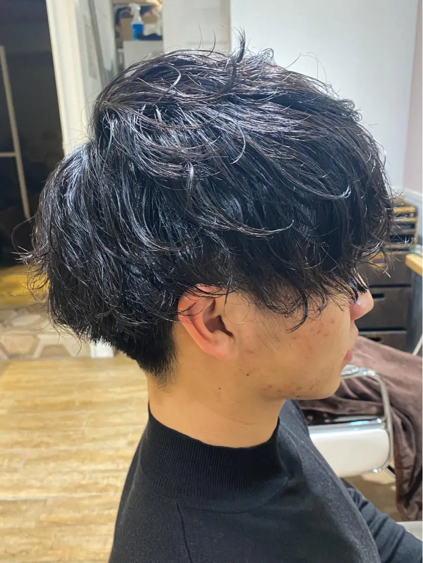 パーマ メンズ メンズパーマ ✨カラー支持No.1 🧸ワキ カナコ🧸のヘアスタイル