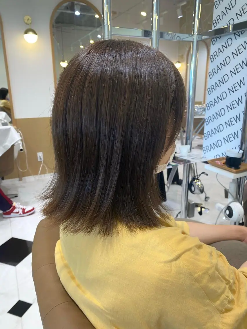 ショート ボブ くびれヘア 似合わせカット 坂井 茅聖のヘアスタイル
