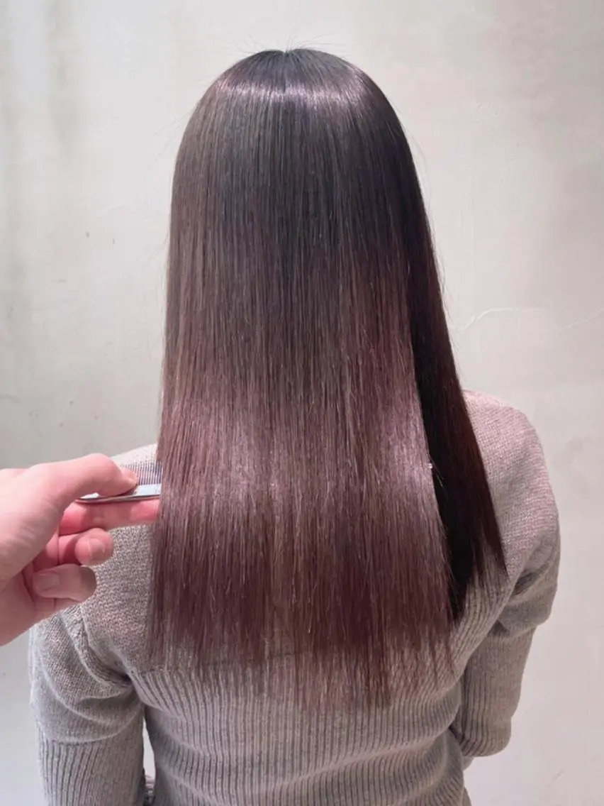ミディアム カラー パーマ ヘアアレンジ カット ヘアカラー トリートメント ITbyALBUM 松戸のヘアスタイル