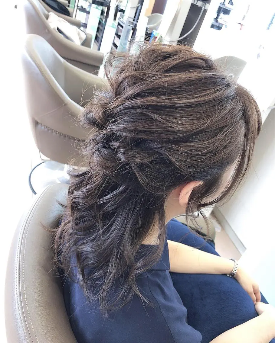 ミディアム ヘアセット 松田 みのりのヘアスタイル
