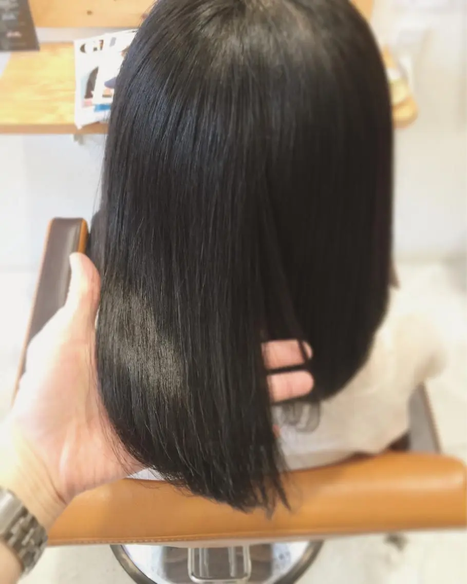 セミロング 髪質改善 ツヤ髪専門美容師 桑原 和誠のヘアスタイル
