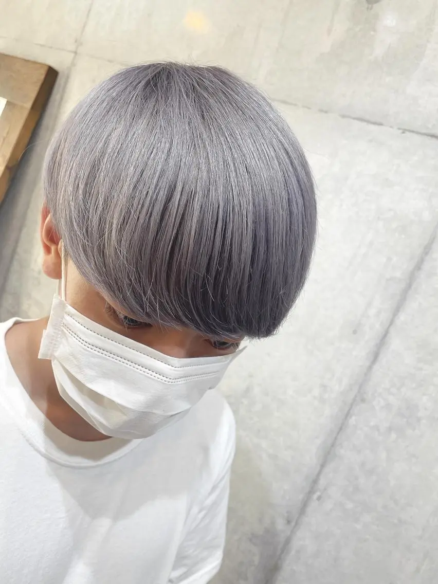 ショート カラー アクアカラー ブリーチ ケアブリーチ 髪質改善 縮毛矯正 LAS 代表 ナガカワ コウヘイのヘアスタイル