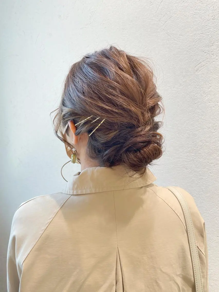 ミディアム ヘアアレンジ 大平 美沙のヘアスタイル