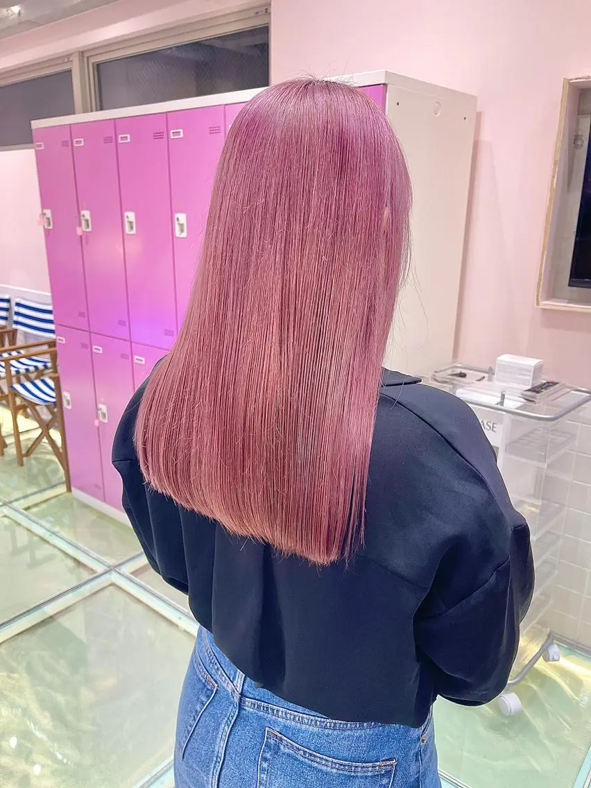 セミロング ヘアカラー トリートメント 店長 小池アキトのヘアスタイル