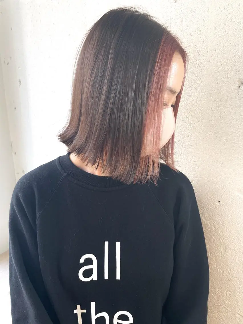ショート ヘアカラー トリートメント ショート✨ボブ✨代表 新田見美仁のヘアスタイル