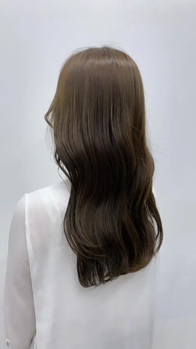 ロング 🌷ラベンダーピンク 顔まわり🌷ねいろのヘアスタイル