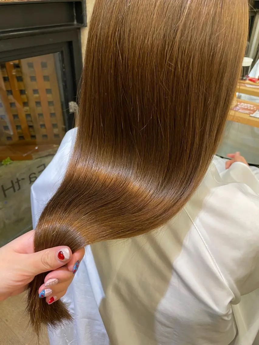 ロング カラー ヘアアレンジ ベージュカラー オリーブベージュ ロング トリートメント ヘアカラー トリートメント 中目黒駅徒歩3分🌼 natsuのマツエク・マツパデザイン